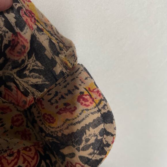 Lauren Ralph Lauren Printed Ruffle Womens Blouse Size L - Picture 4 of 5